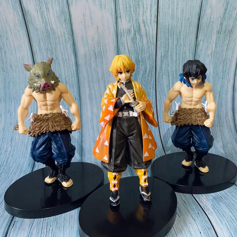 16 Anime Devil Killer Ghostbusters Character Kamado Tanjirou Action Character Agatsuma Zenitsu Nezuko Warrior PVC Model Toys