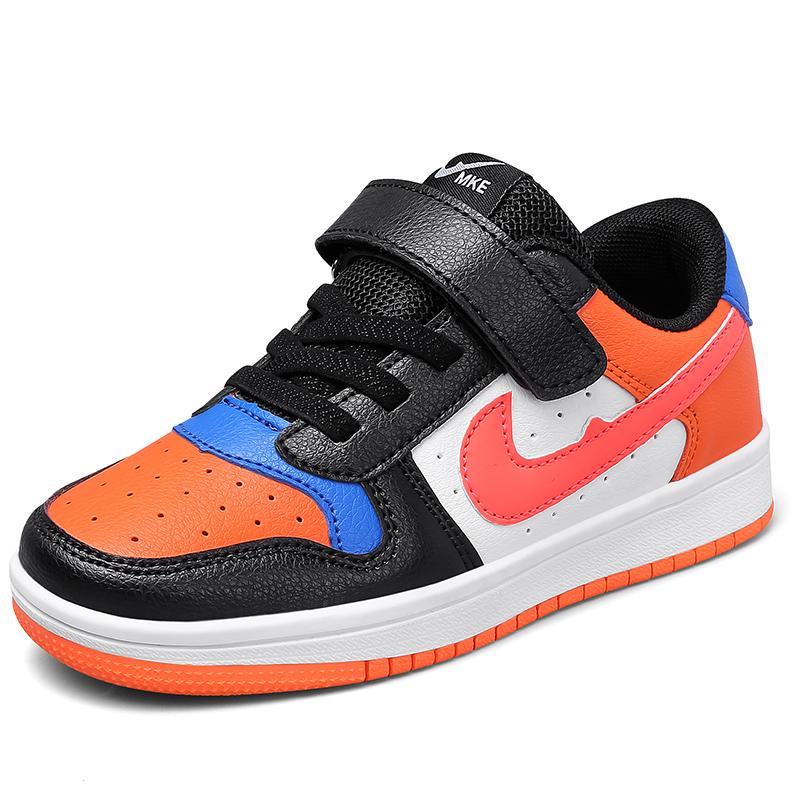 Kids Fashion Skate Shoes Lightweight Casual Shoes Velcro Skate Shoes