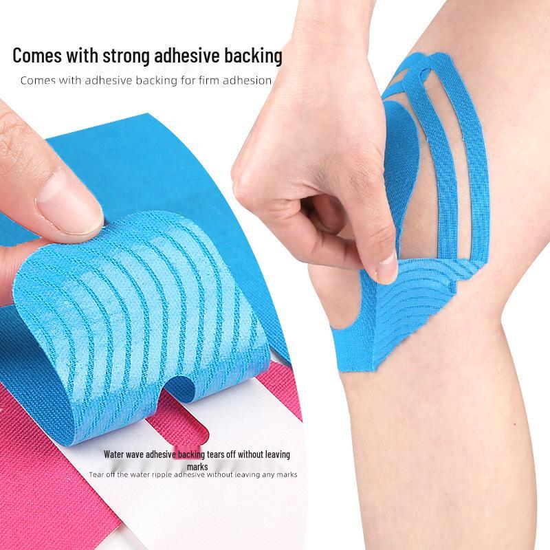 Knee Support Pre-Cut Kinesiology Tape - Elastic Adhesive Compression Sports Tape