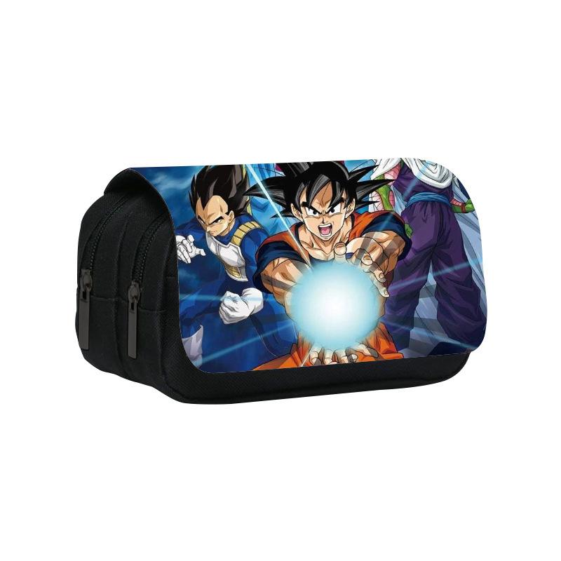 Dragon Ball Goku Anime Pencil Case Big Pencil Bags Stationery Pen Case For Boys Trousse Double Layer School Pencil Case
