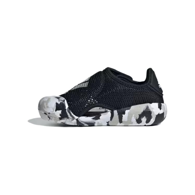 Adidas Comfortable Casual Breathable Low-Top Walking Shoes Baby Shoes Black White ID7858