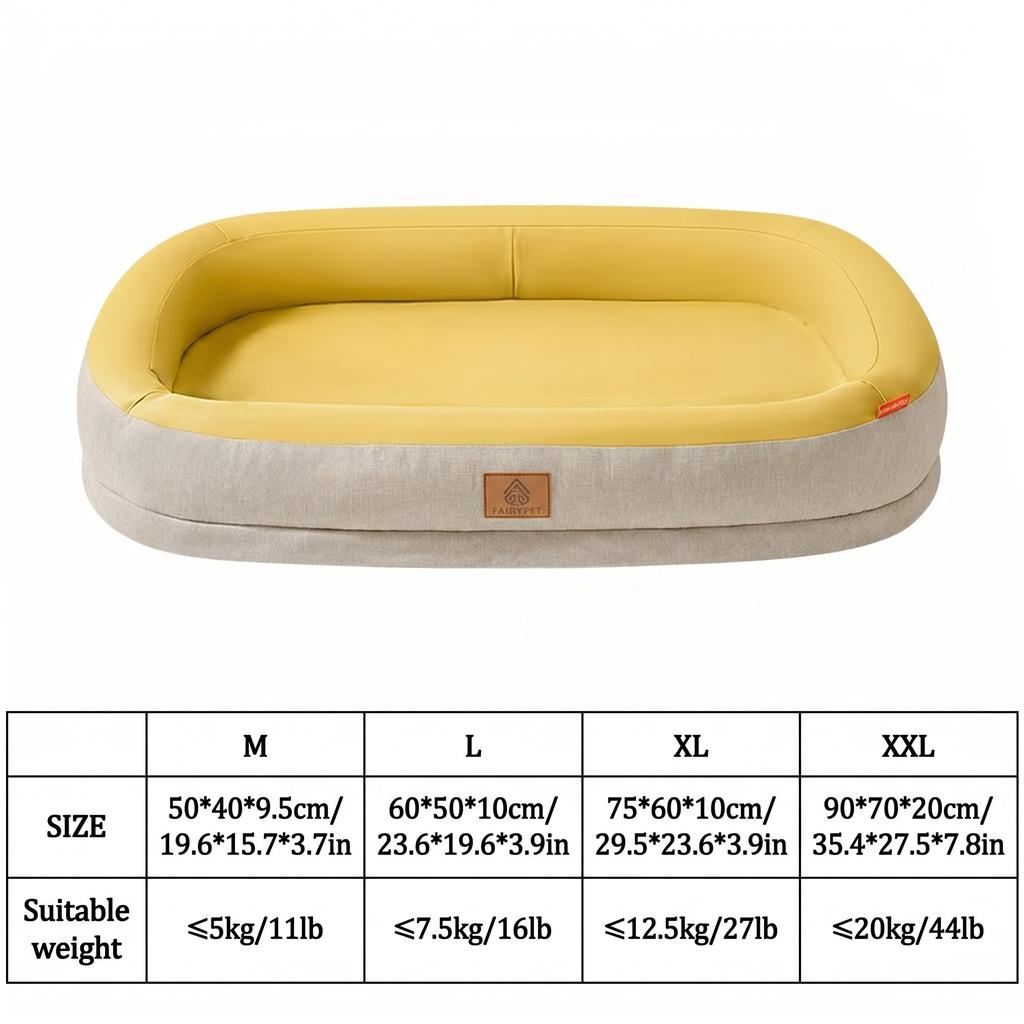 Cooling Dog Bed Summer Pet Sofa Bed Washable Soft Sleeping Mat for Small Medium Large Dogs Cats Breathable Pet Cushion