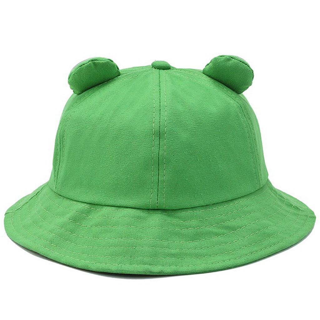 New Hat Frog Fisherman Hat Cute Sun Shading Adjustable Breathable Hat Children's Personality Big Eyes Basin Hat Fisherman Hat