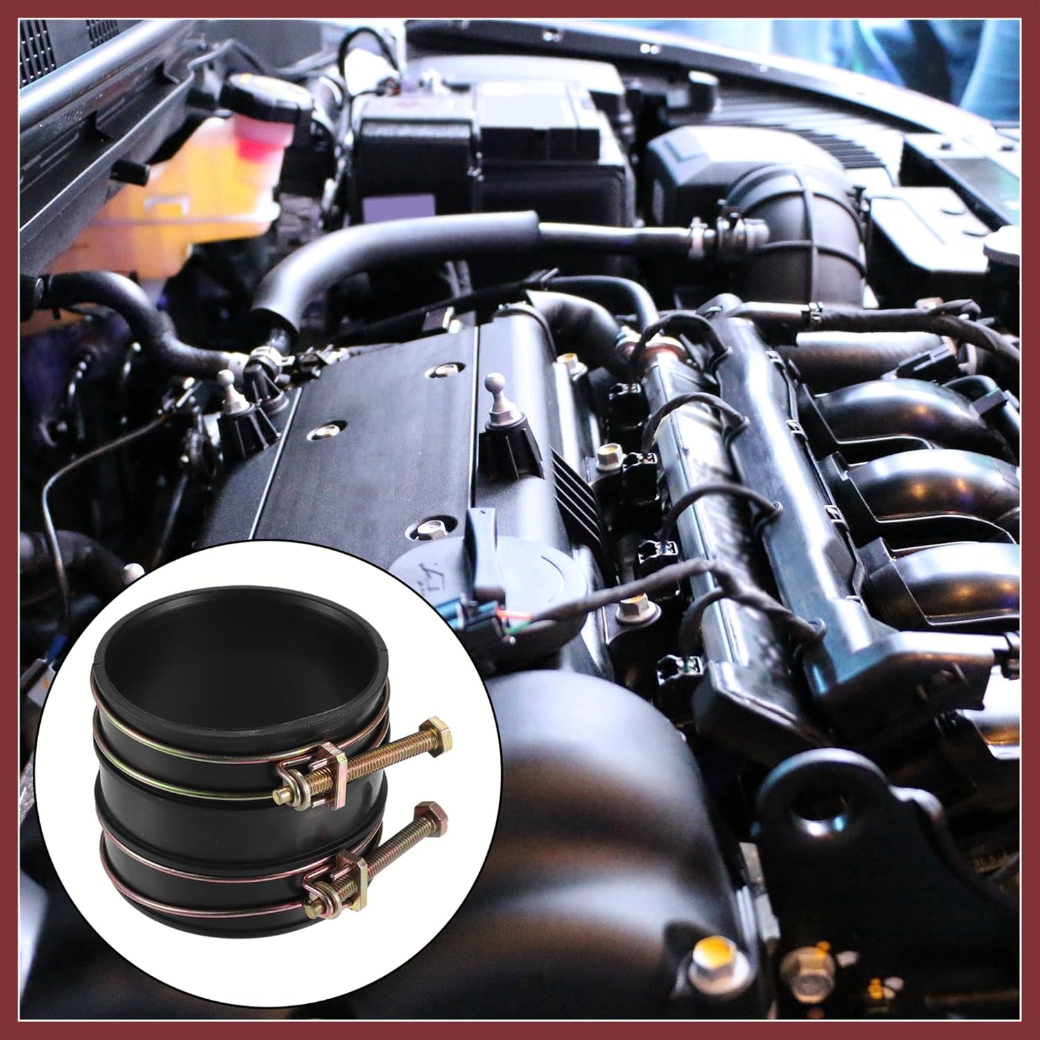 1 Pcs Air Intake Tube Hose Replacement No.1788275040 for Toyota Tacoma 1995-2004 2.4L for Toyota Tacoma 1995-2004 2.7L for Toyota T100 1994-1998 2.7L