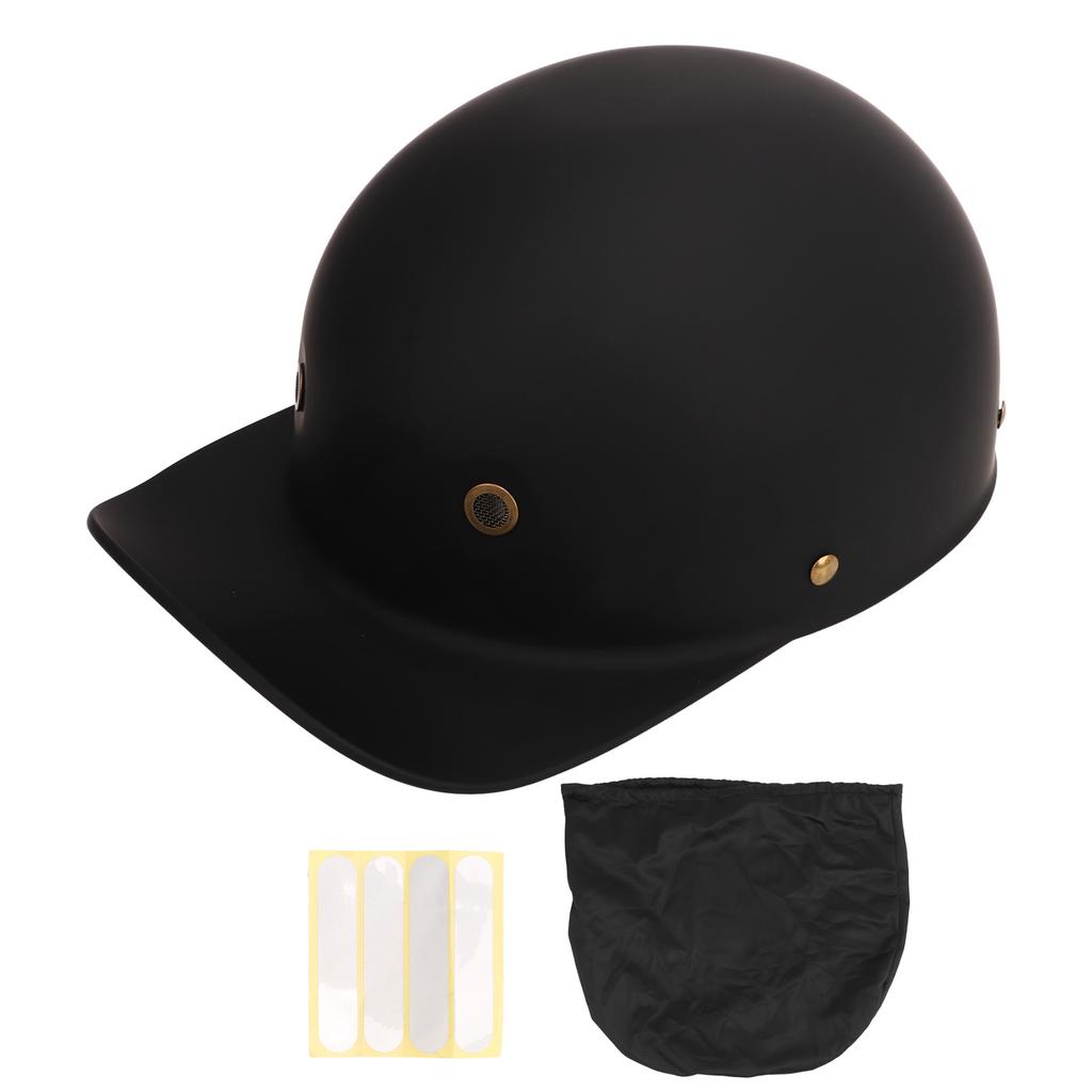 Vintage Open Face Motorcycle Helmet Retro Baseball Cap Half Helmets Men Women for Cruiser Scooter
