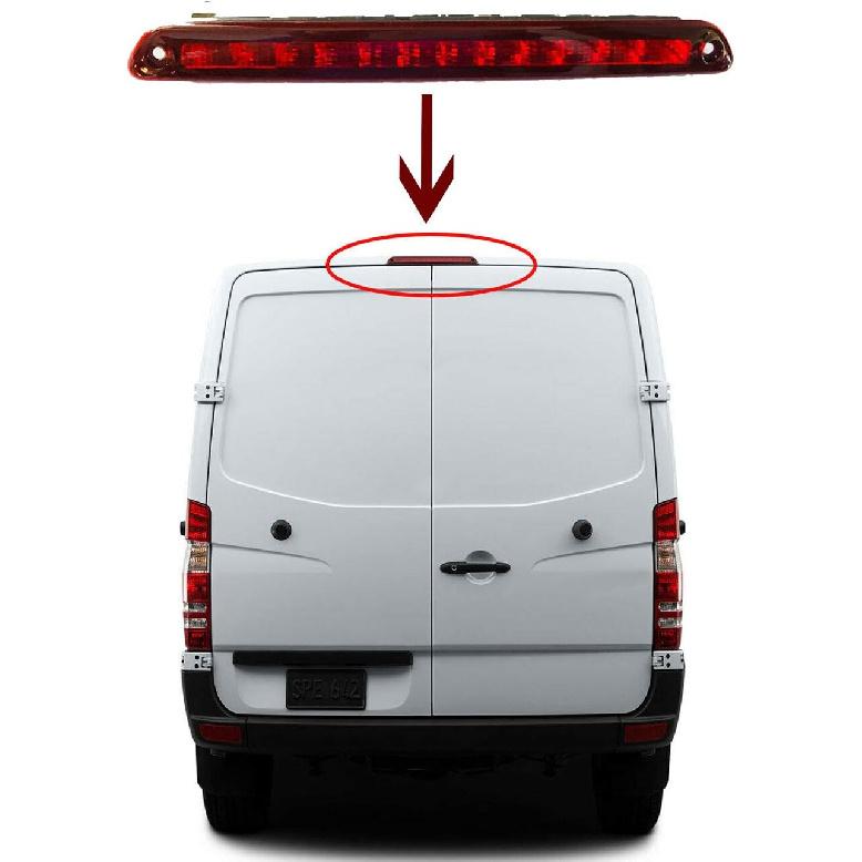 for Mercedes Sprinter / 2006-2019 LED Rear High Brake Back Light Lamp 3RD Third Brake Stop Light