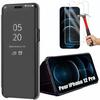 Protective Case - E.F.CONNECTION - for iPhone 12 Pro - Mirror Effect - Full Protection - Black
