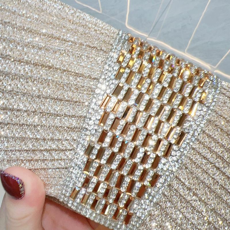 Hand-held Bag Rhinestone Handbag Crossbody Bag Diamond-encrusted Single-shoulder Crossbody Bag