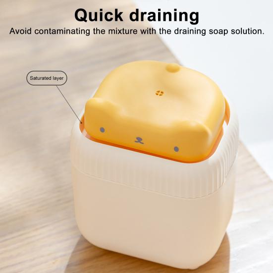 Soap Dispenser Cartoon Cat Design Liquid Dispensing Dishwashing Liquid Push Box Quick Drain