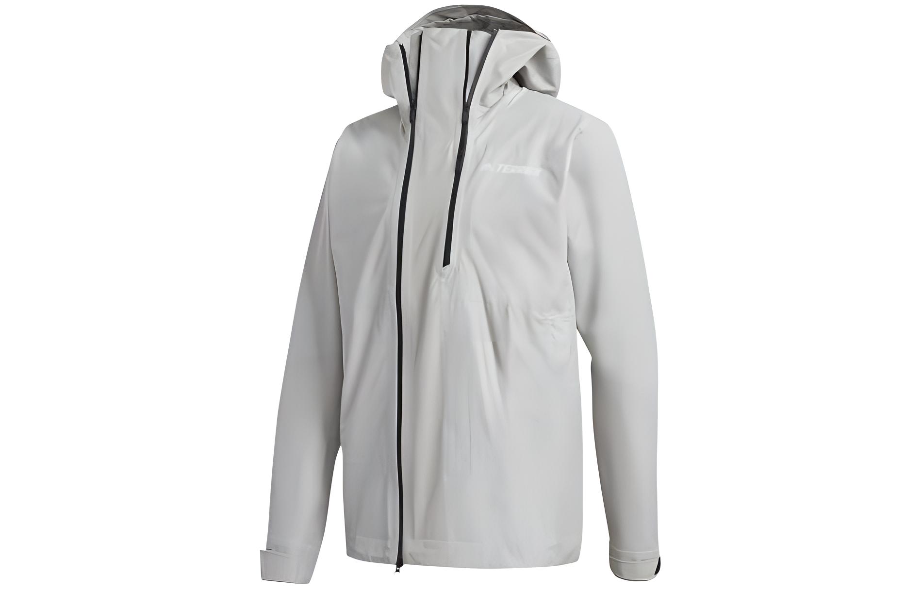 Adidas Terrex Waterproof Primeknit Rain Jackets & Coats Men s Light Gray FT6874 L