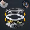 1Pc Portable 4/6 Compartment Pill Storage Container for Daily Medication Moisture-proof Sealing