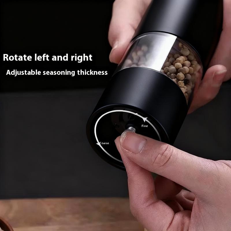 1pc Automatic Electric Pepper Grinder And Salt Mill-Adjustable Spice Crusher For Supplies Reusable kitchen Gadgets