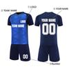 Custom Soccer Jersey Set for Men and Youth Breathable Short Sleeve Shirt and Shorts Two Piece Sportswear Kit for Team Training Match DIY Printing