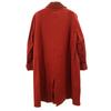 HERMES 80s Vintage made in Scotland Ulster coat L Red series Women Used