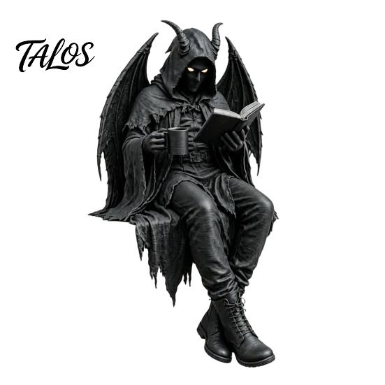 Gothic Dark Fantasy Figure, Reading Hooded Grim Reaper Statue, Halloween Resin Sitting Skeleton Figurine for Bookshelf Home Decor
