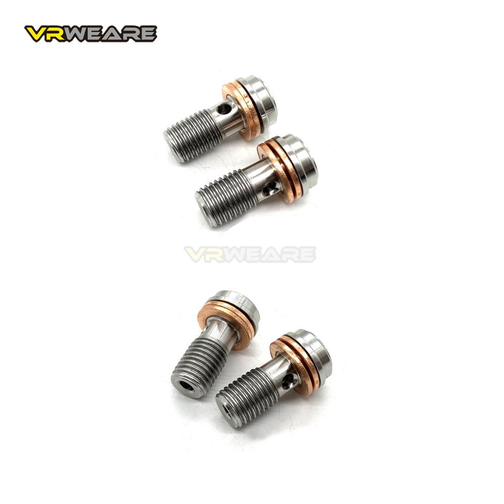 Motorcycle Stainless M10 x 1.25 Banjo Bolts Brake Master Cylinder Screw Brake Hose Caliper Bolt Hydraulic Clutch Screw