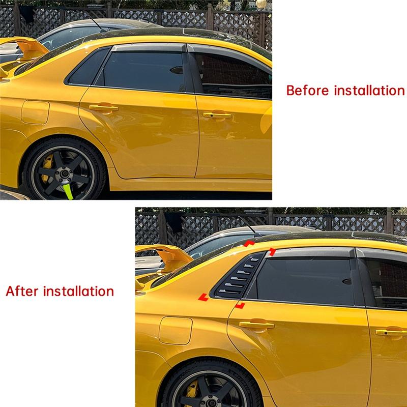 Dreieckige Heckfenster-Jalousien Abdeckleiste für Subaru Impreza WRX STI 2011-2014