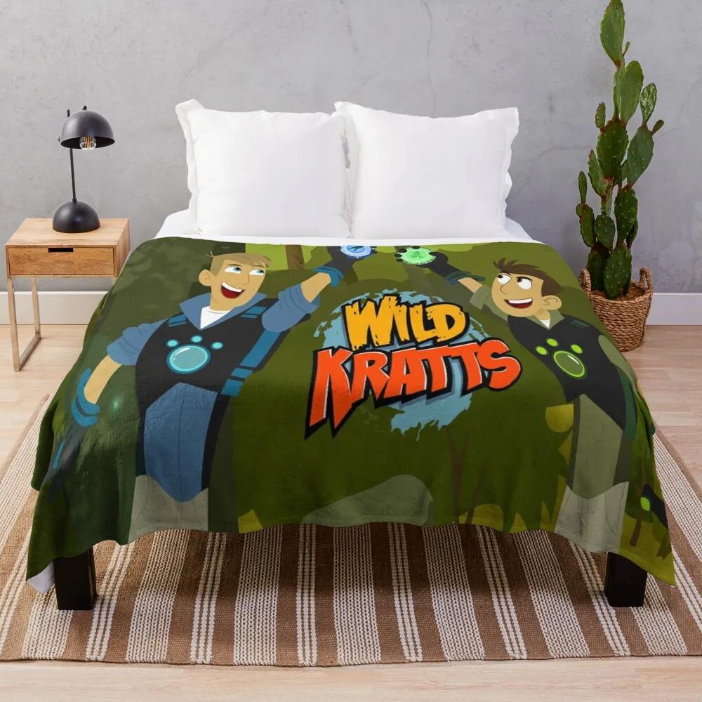 Wild Kratts gift for fans wild kratts costumes Throw Blanket Sofa Quilt Single Blanket throw blanket blankets for beds Size: 75*100cm, Weight: 230 GSM