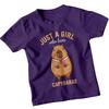 Just A Girl Who Loves Capybaras Animals Girls T-Shirt Cute Cartoon Kids Tee