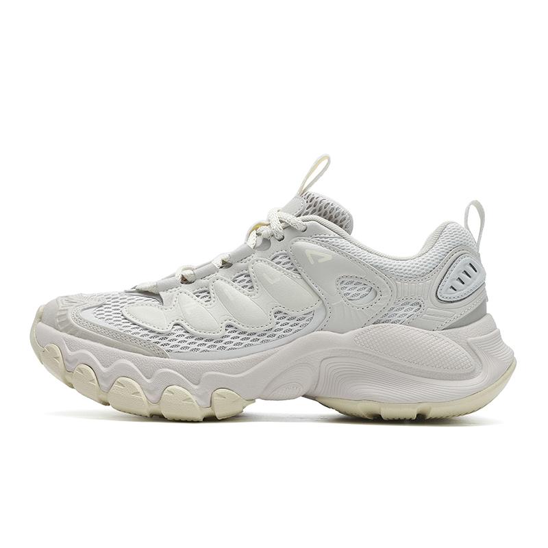 

New FILA TRUFFLE Breathable Low Top Running Shoes Women s White Gray F12W521112FWM 37.5