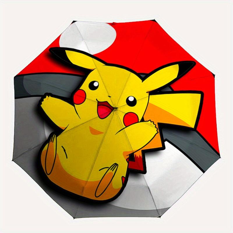 

1pc Pikachu, Pokémon Automatic Umbrella - 8-Rib Foldable Design, Outdoor Adventures, Durable Canopy Material yy250823121