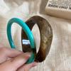 Acrylic Marbled Thin Round Bangle - Retro Minimalist Luxury Bracelet for Women
