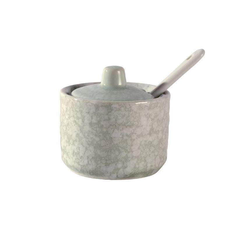 Retro Ceramic Seasoning Jars Salt and Pepper Shakers Kitchen Spice Tools Spice Organizer Jars Seasoning Box Kitchen Accessories