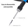 15Pcs Kit 220V 60W Soldering Iron Kit 450°C Adjustable Temperature Welding Tool Set With Solder Sucker Tin Wire Eu Plug