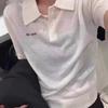 2025 Spring Unisex Slimming Thin Knit Loose Polo Shirt