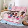 [2938 people's collection] Cartoon ten Qin Tianhe people thickened soft flannel blanket fan support