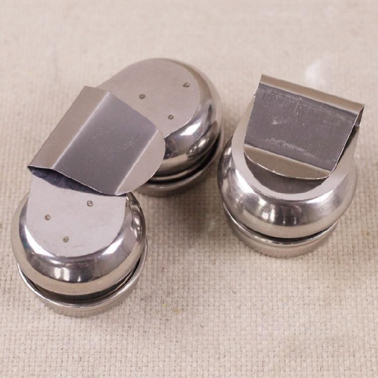 Double Dipper Painting Pots Container Palette Cup Metal Pallete Cup Oil Paint Pots Art Supplies for Drawing