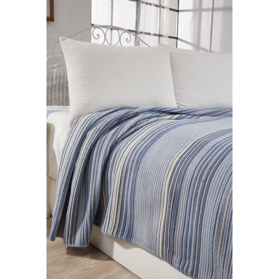 

Бавовняна односпальна ковдра 4 сезони, покривало, чохол на диван, піке 150 x 200 коричневий