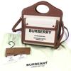 Pristine BURBERRY Shoulder Bag Mini pocket bag Canvas and leather 8039361 Used