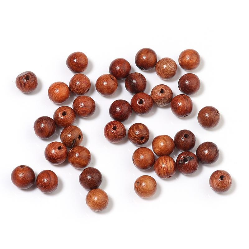 50-100pcs/lot Natural Rosewood Beads Burmese Loose Spacer Wooden Bead for Jewelry Making Handmade DIY Bracelet Accessories