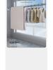 Retractable Stainless Steel Clothesline & Shower Curtain Rod Combo for Balcony and Bathroom