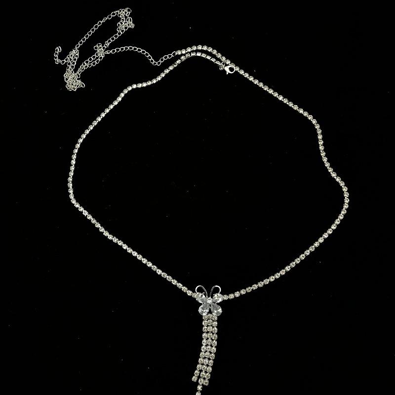 Rhinestone Butterfly Waist Chain Personalized Versatile Zircon Beach Belly Chain Popular Accessories