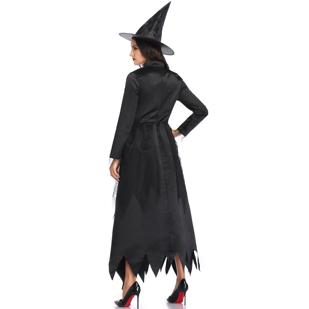 Witch Costume, Stage Costume Cospay Evil Wizard Costume, Cosplay Halloween Costume