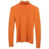 FOXEY Long Sleeve Turtleneck Knit 40 Orange Sweater Women Used