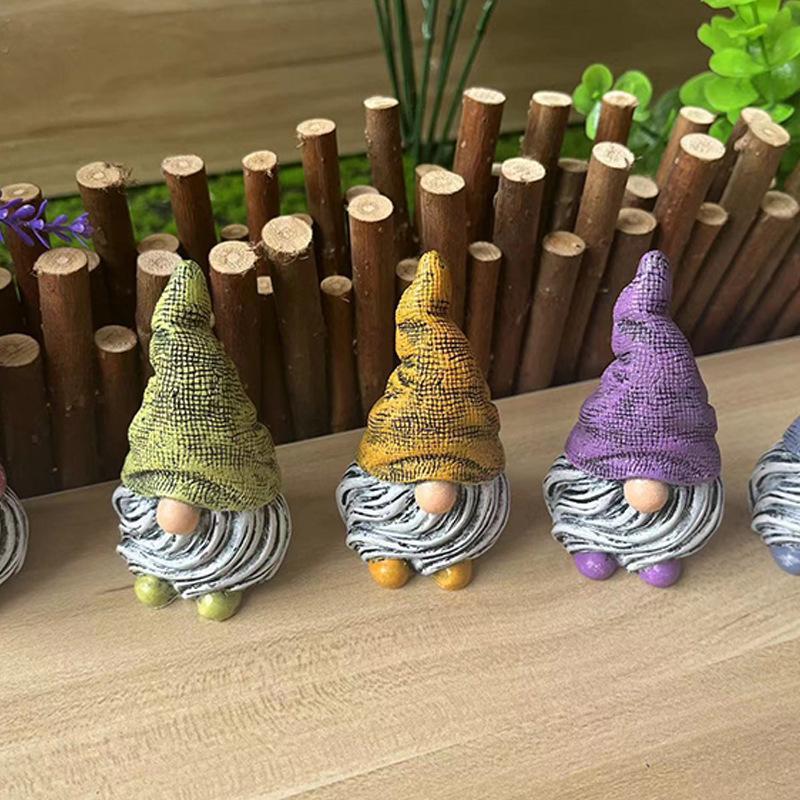 Resin Craft Decorative Ornaments White Beard Dwarf Courtyard Home Decoration Resin Ornaments