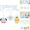 Charming Stuffed Animal Plush Keychain With Self-mocking Bear And Pudding Dog Features