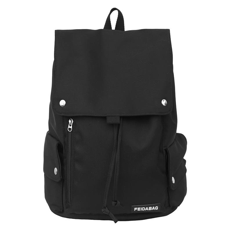 Men Women Backpack Student Large Capacity Schoolbag Travel Computer Bag
