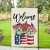 High-quality Polyester Garden Flag Perfect For Memorial Day And Independence Day Celebrations