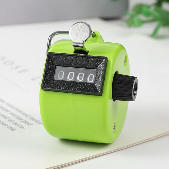 Handheld Tally Counter 4-Digit Number Clicker Counter Coaching Knitting Fishing Golf