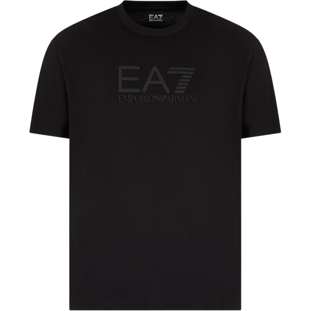 

Emporio Armani EA7 Short Sleeve Crew Neck Solid Color Simple T-Shirt Regular Fit Men tops Black 7M000224-AF10375-UC001 L