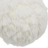 4" Cream Ruffle Ball Ornament, Decorative Hanging Christmas Tree Ornaments