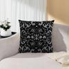 Black Lace Print Cushion Cover Inches Farmhouse Decor Home Throw Pillow Covers For Couch Decorations