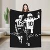 Drakes Mayes Football Knitted Blankets Fleece Super Soft Throw Blankets for Bed Bed Rug