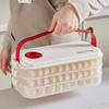 Plastic Dumpling Box Transparent Food Freezer Storage Box Practical Food Storage Container  Kitchen