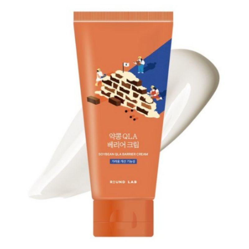 ROUND LAB Soybean QLA Barrier Cream 80ml – Intensive Moisturizing Cream for Skin Barrier Repair, Hydration & Sensitive Skin Care