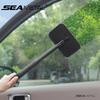 SEAMETAL Escova Desembaçadora para Para-brisa Dianteiro de Carro Velcro Limpeza Espanador de Pó Limpador Removível Lavável Carro Varrendo Pó